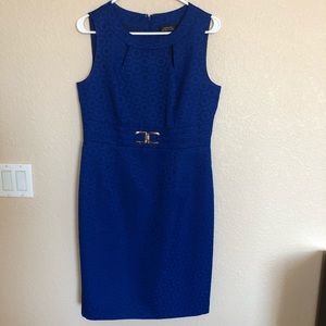 Blue midi dress